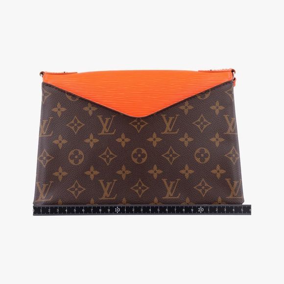 Louis Vuitton San Michele Monogram / Brownish And Orange Monogram Canvas And - Picture 2 of 10